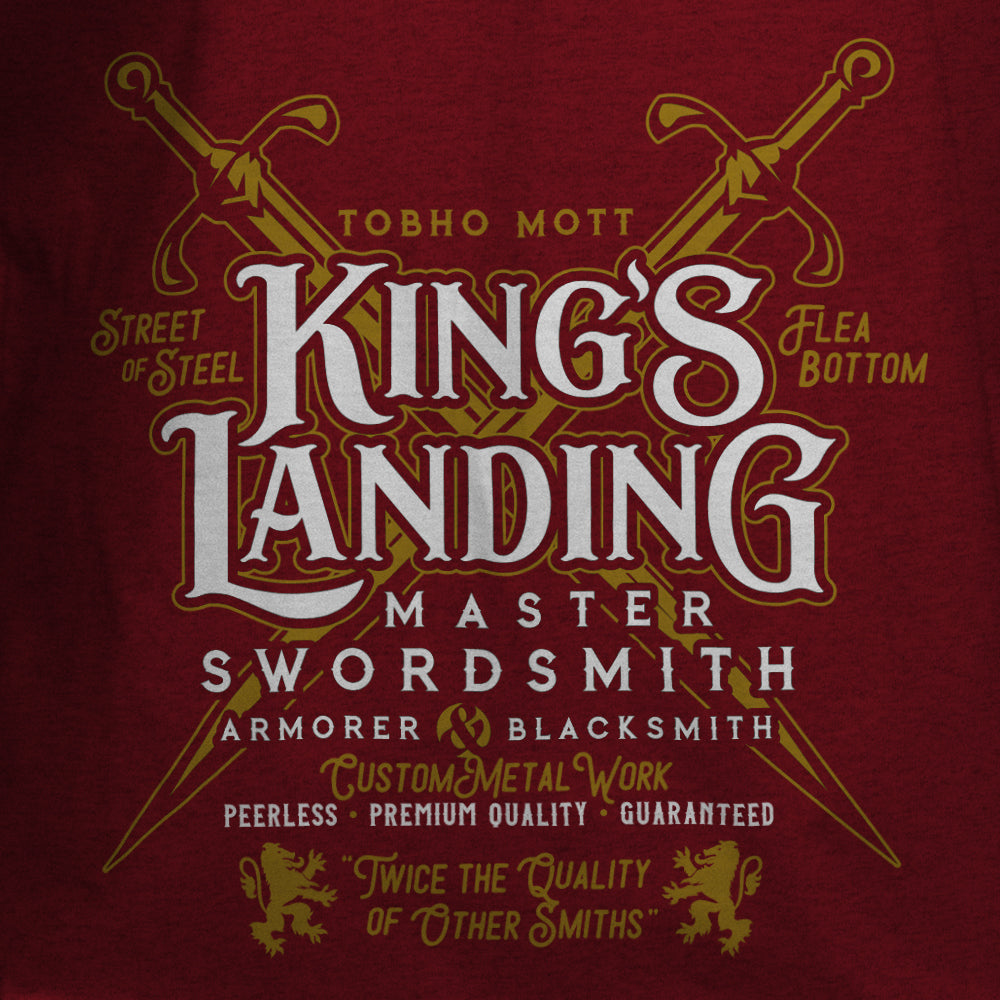 KINGS LANDING SWORDSMITH Short Sleeve T-SHIRT